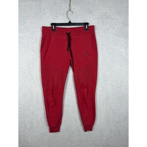 True Religion Pants Mens S Red Motocross Tapered Fit Joggers Embroidered Pockets